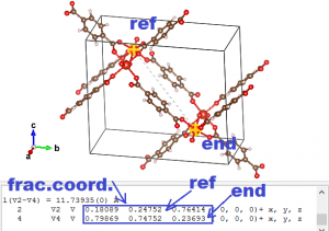 VESTA: Fractional Coordinates